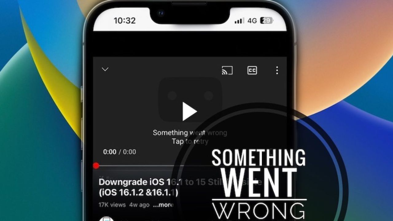 How to fix YouTube 'Something went wrong, Tap to retry